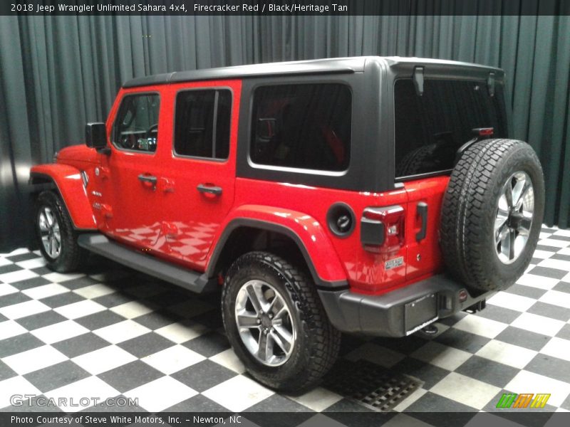 Firecracker Red / Black/Heritage Tan 2018 Jeep Wrangler Unlimited Sahara 4x4