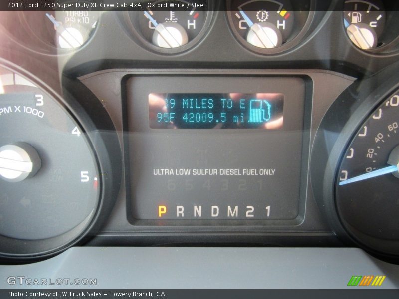 Oxford White / Steel 2012 Ford F250 Super Duty XL Crew Cab 4x4