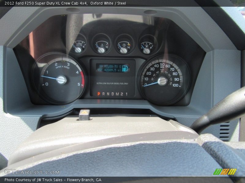 Oxford White / Steel 2012 Ford F250 Super Duty XL Crew Cab 4x4