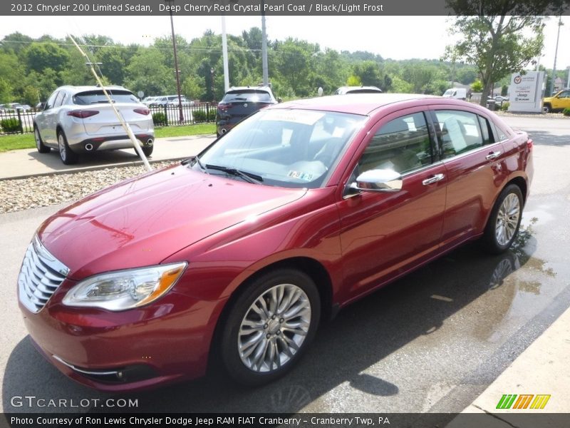 Deep Cherry Red Crystal Pearl Coat / Black/Light Frost 2012 Chrysler 200 Limited Sedan