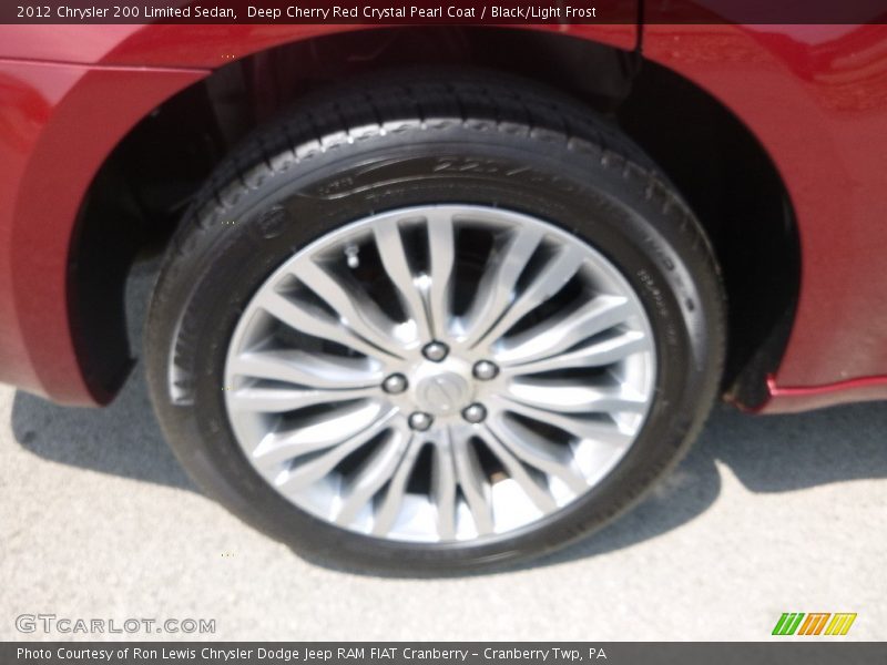 Deep Cherry Red Crystal Pearl Coat / Black/Light Frost 2012 Chrysler 200 Limited Sedan