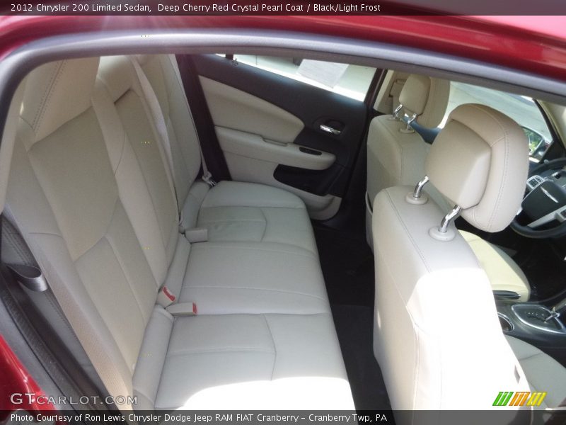 Deep Cherry Red Crystal Pearl Coat / Black/Light Frost 2012 Chrysler 200 Limited Sedan