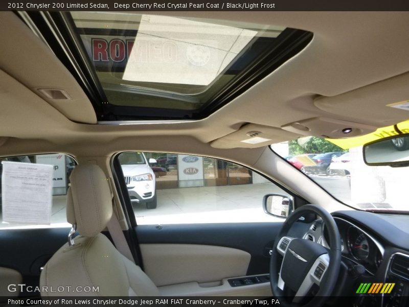 Deep Cherry Red Crystal Pearl Coat / Black/Light Frost 2012 Chrysler 200 Limited Sedan