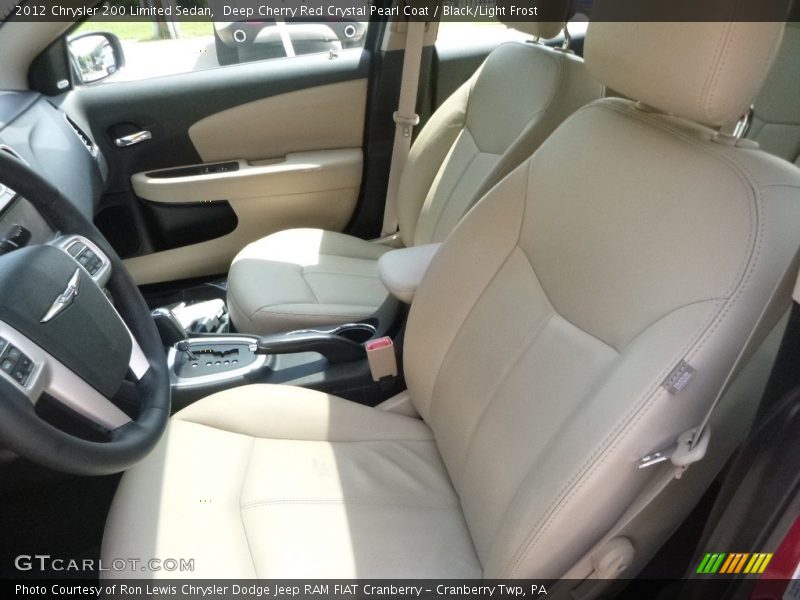 Deep Cherry Red Crystal Pearl Coat / Black/Light Frost 2012 Chrysler 200 Limited Sedan