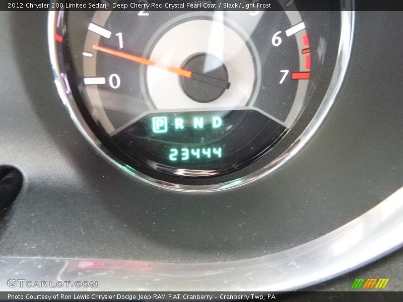 Deep Cherry Red Crystal Pearl Coat / Black/Light Frost 2012 Chrysler 200 Limited Sedan
