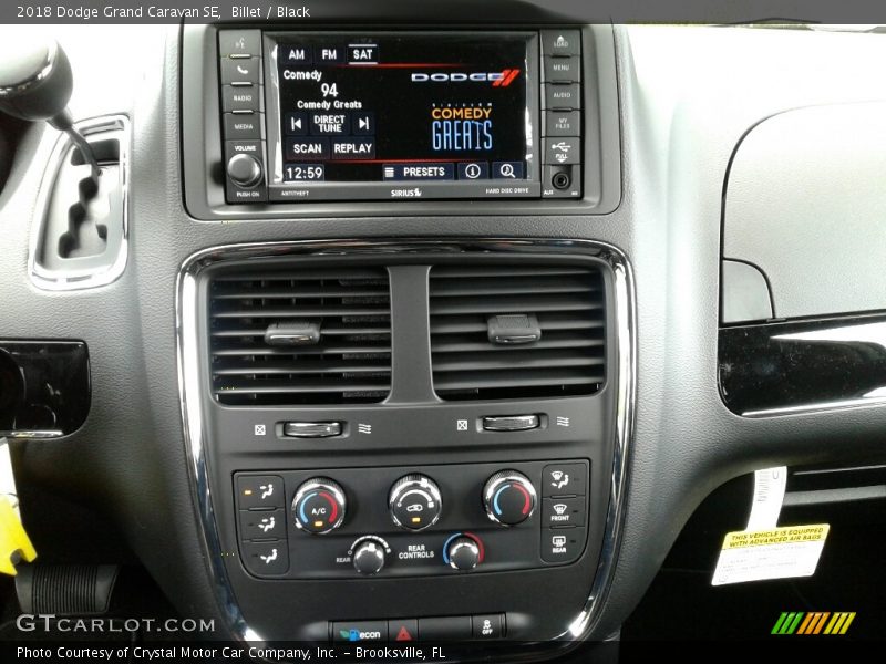 Billet / Black 2018 Dodge Grand Caravan SE