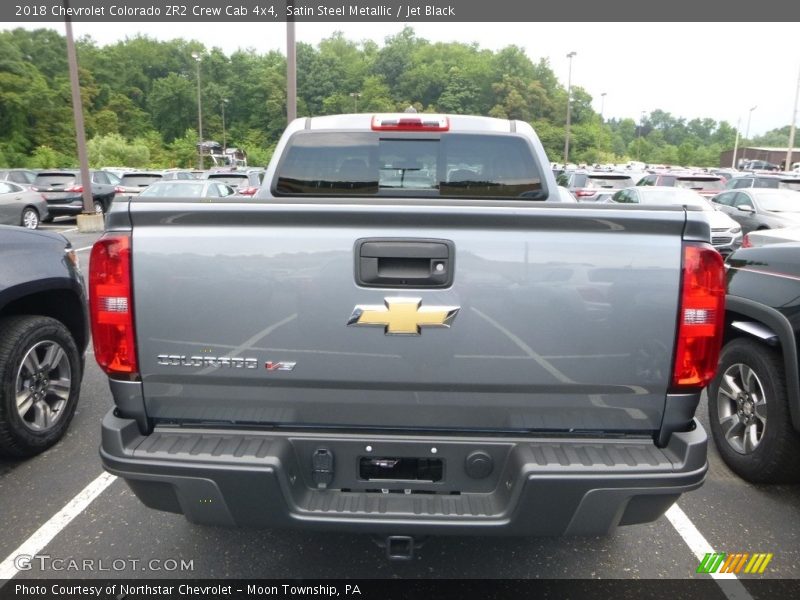 Satin Steel Metallic / Jet Black 2018 Chevrolet Colorado ZR2 Crew Cab 4x4