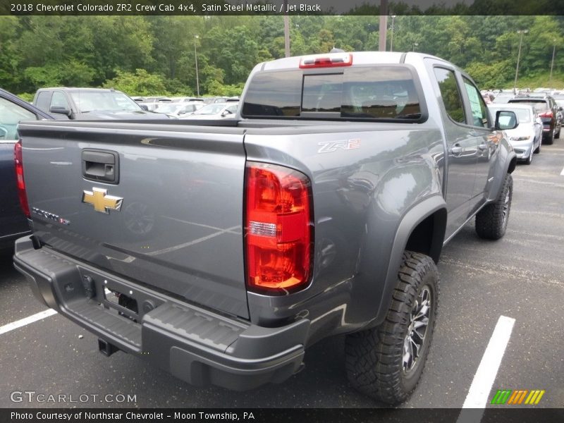 Satin Steel Metallic / Jet Black 2018 Chevrolet Colorado ZR2 Crew Cab 4x4