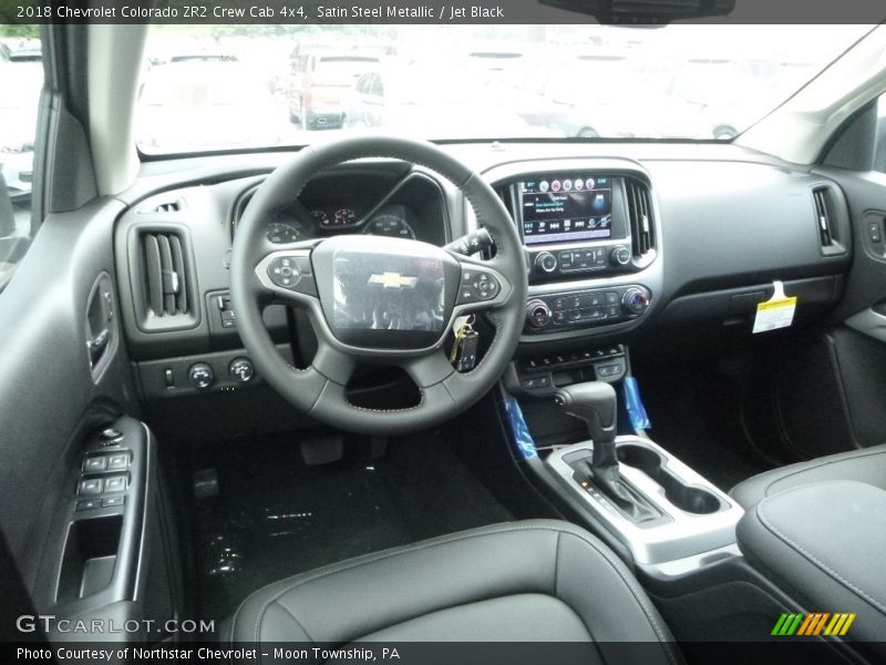 Satin Steel Metallic / Jet Black 2018 Chevrolet Colorado ZR2 Crew Cab 4x4