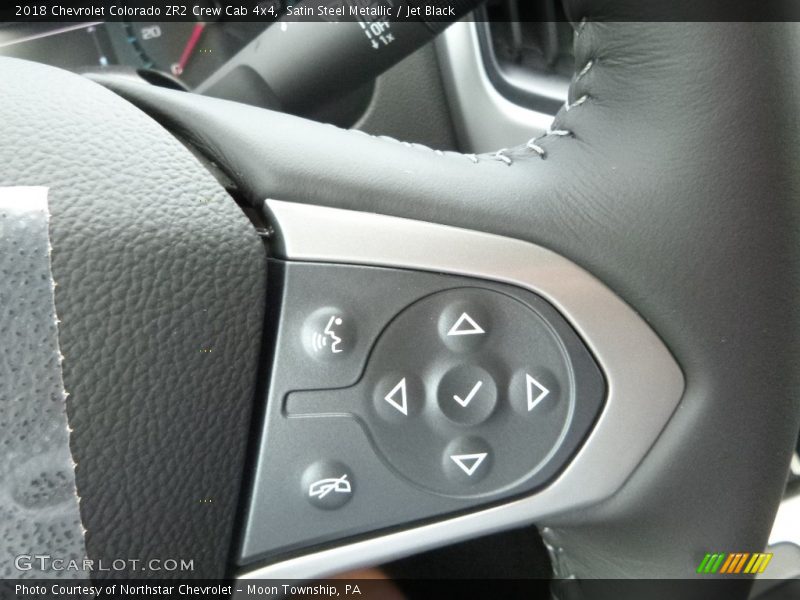 Satin Steel Metallic / Jet Black 2018 Chevrolet Colorado ZR2 Crew Cab 4x4