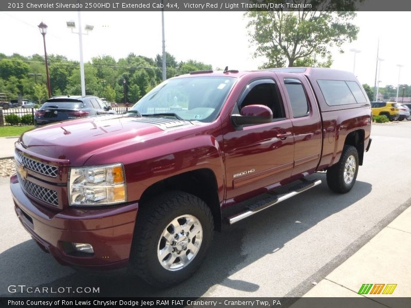 Victory Red / Light Titanium/Dark Titanium 2013 Chevrolet Silverado 2500HD LT Extended Cab 4x4