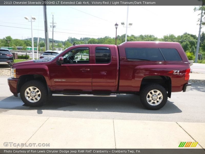 Victory Red / Light Titanium/Dark Titanium 2013 Chevrolet Silverado 2500HD LT Extended Cab 4x4