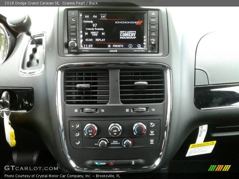 Granite Pearl / Black 2018 Dodge Grand Caravan SE