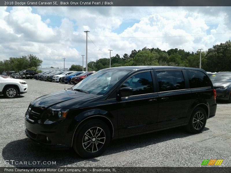 Black Onyx Crystal Pearl / Black 2018 Dodge Grand Caravan SE