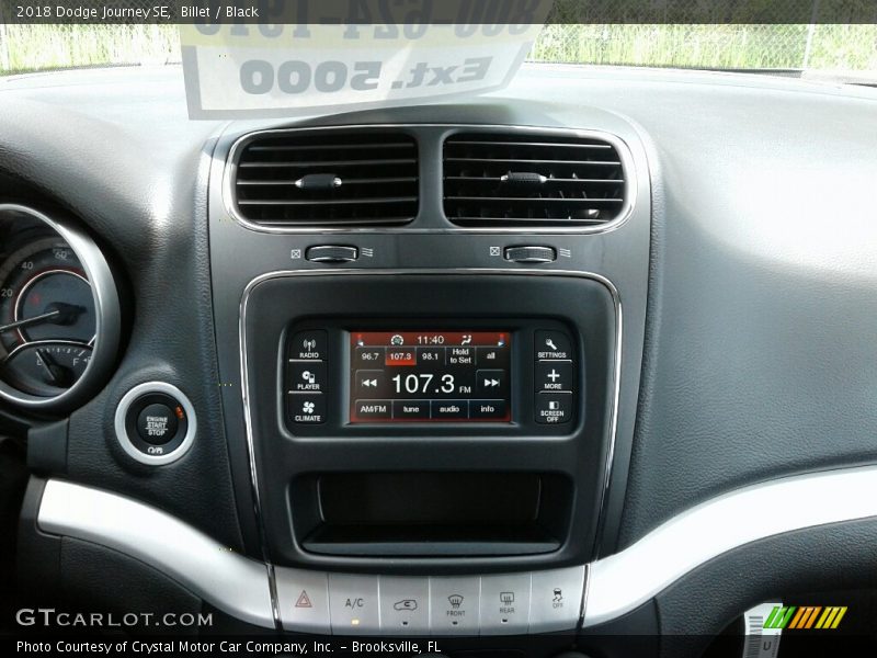 Billet / Black 2018 Dodge Journey SE