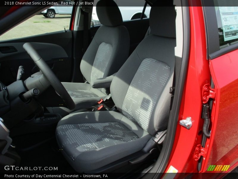 Red Hot / Jet Black 2018 Chevrolet Sonic LS Sedan