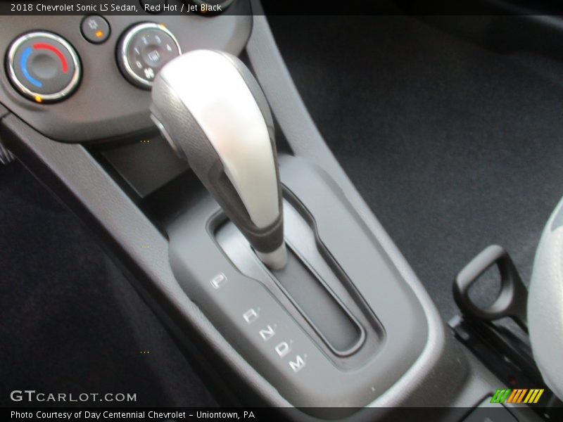 Red Hot / Jet Black 2018 Chevrolet Sonic LS Sedan