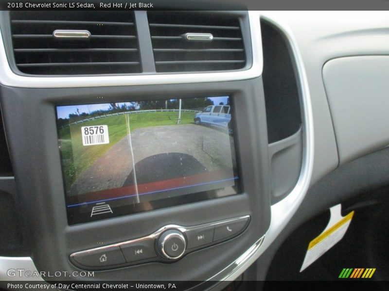 Red Hot / Jet Black 2018 Chevrolet Sonic LS Sedan