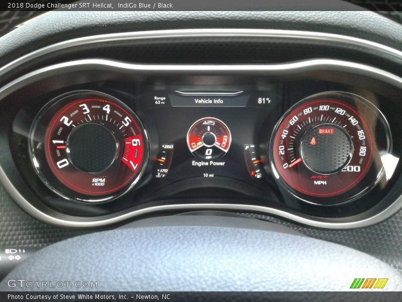 2018 Challenger SRT Hellcat SRT Hellcat Gauges