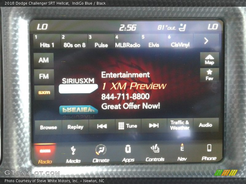 IndiGo Blue / Black 2018 Dodge Challenger SRT Hellcat