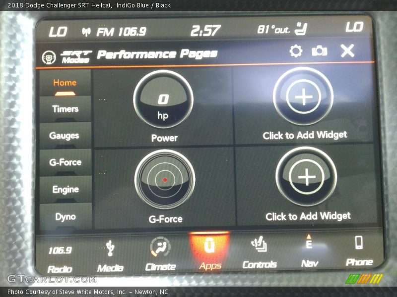 IndiGo Blue / Black 2018 Dodge Challenger SRT Hellcat