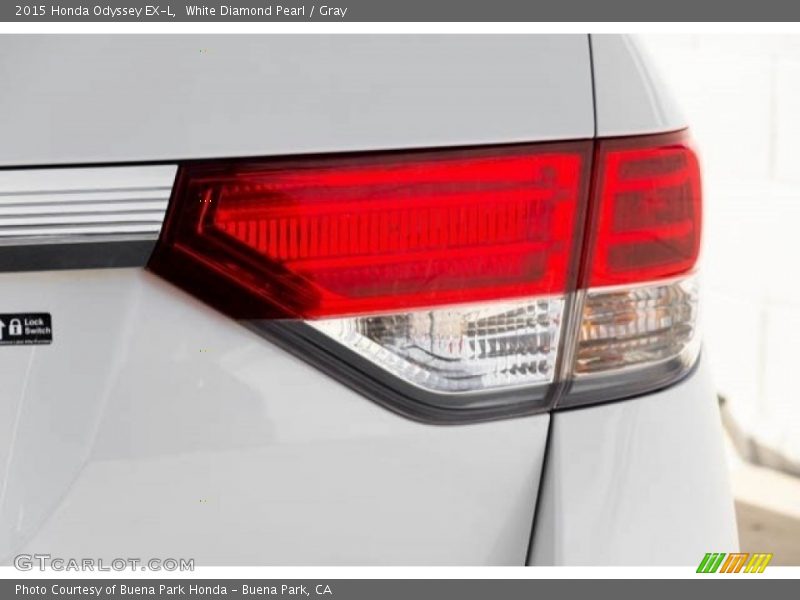 White Diamond Pearl / Gray 2015 Honda Odyssey EX-L