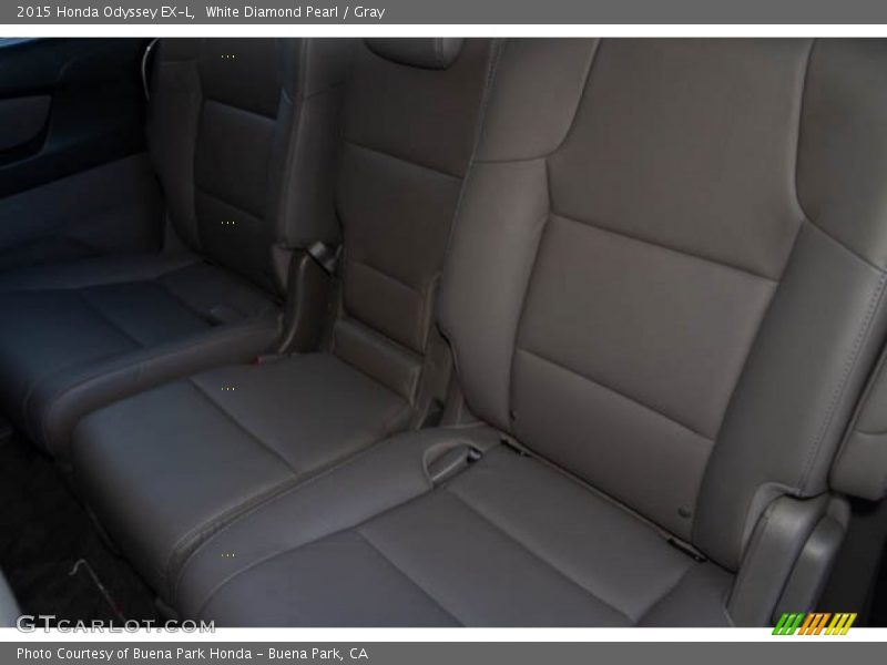 White Diamond Pearl / Gray 2015 Honda Odyssey EX-L