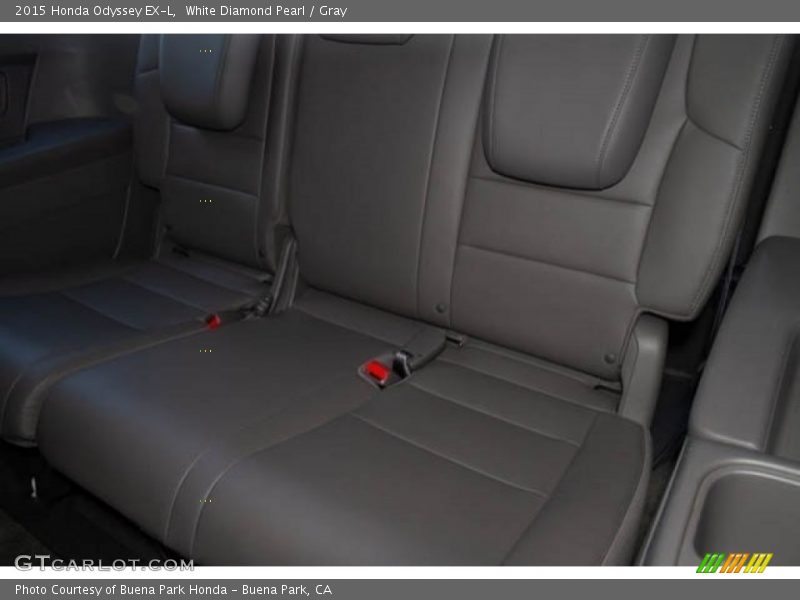 White Diamond Pearl / Gray 2015 Honda Odyssey EX-L