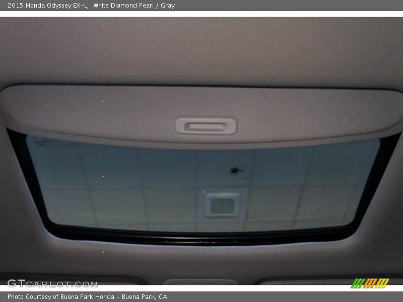 White Diamond Pearl / Gray 2015 Honda Odyssey EX-L