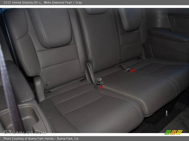 White Diamond Pearl / Gray 2015 Honda Odyssey EX-L