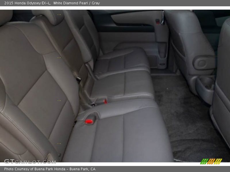 White Diamond Pearl / Gray 2015 Honda Odyssey EX-L