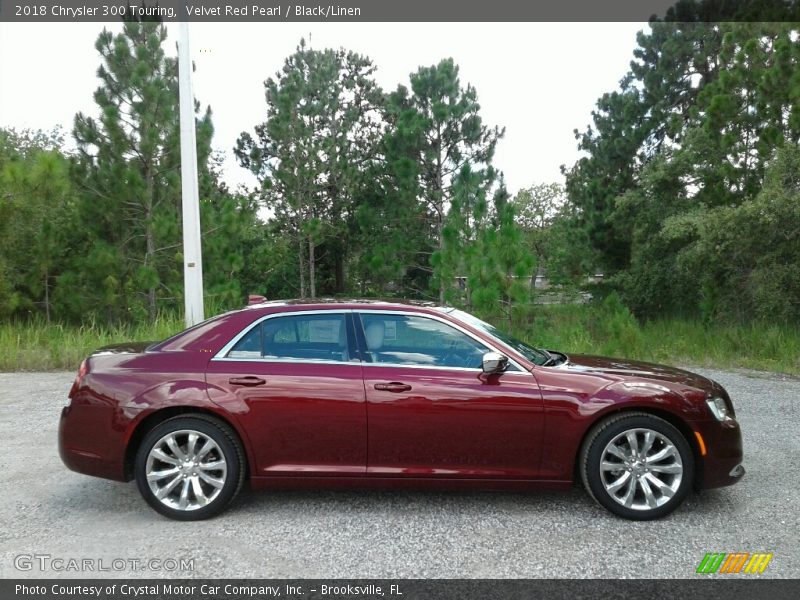 Velvet Red Pearl / Black/Linen 2018 Chrysler 300 Touring