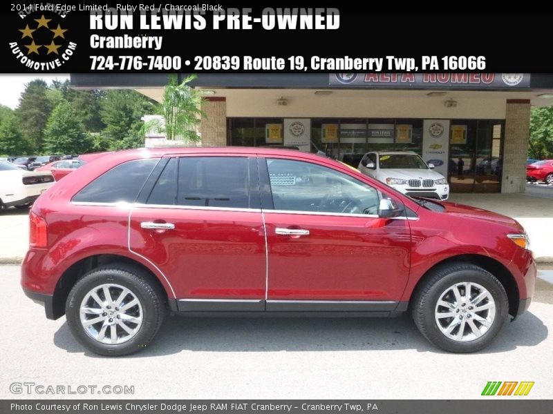 Ruby Red / Charcoal Black 2014 Ford Edge Limited