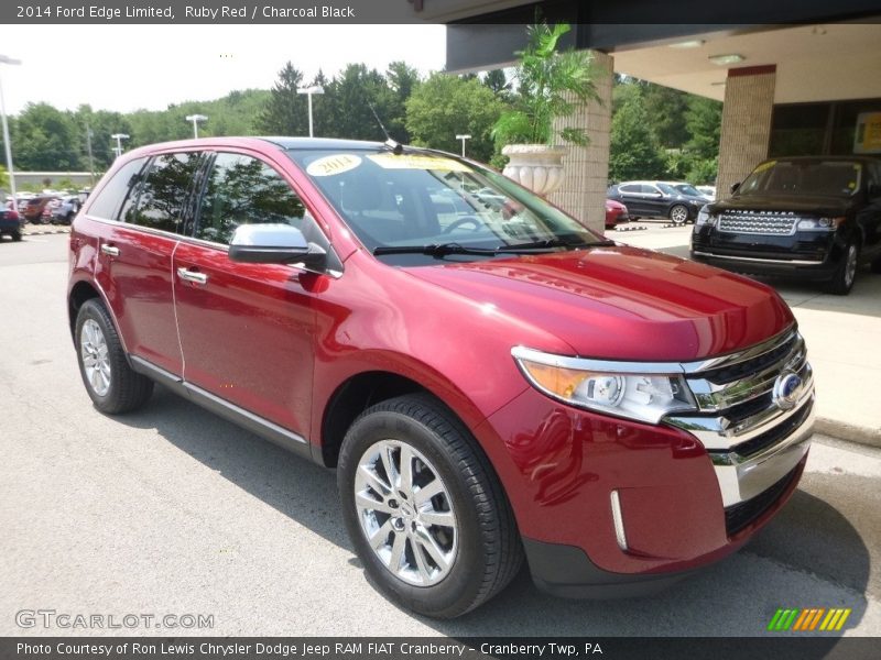 Ruby Red / Charcoal Black 2014 Ford Edge Limited