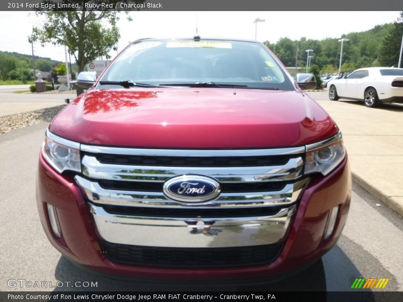 Ruby Red / Charcoal Black 2014 Ford Edge Limited