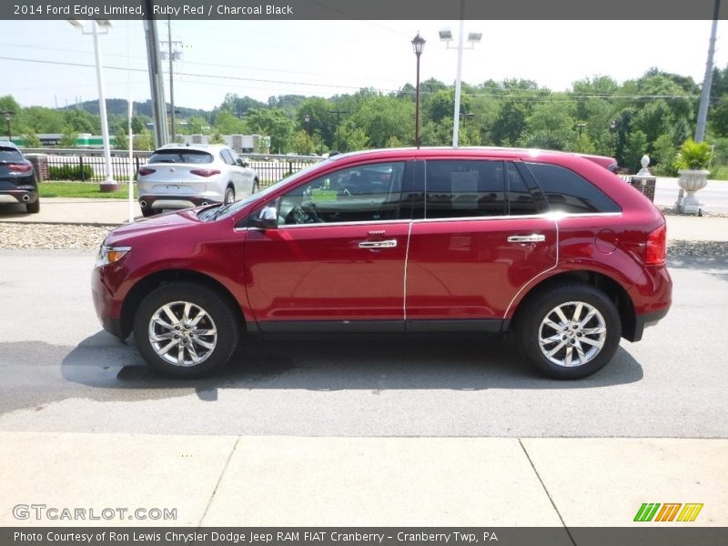 Ruby Red / Charcoal Black 2014 Ford Edge Limited