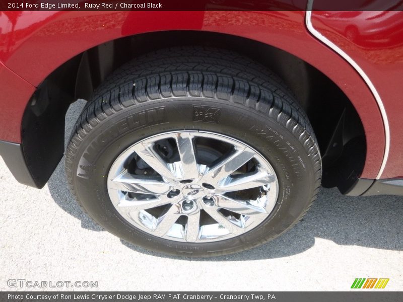 Ruby Red / Charcoal Black 2014 Ford Edge Limited