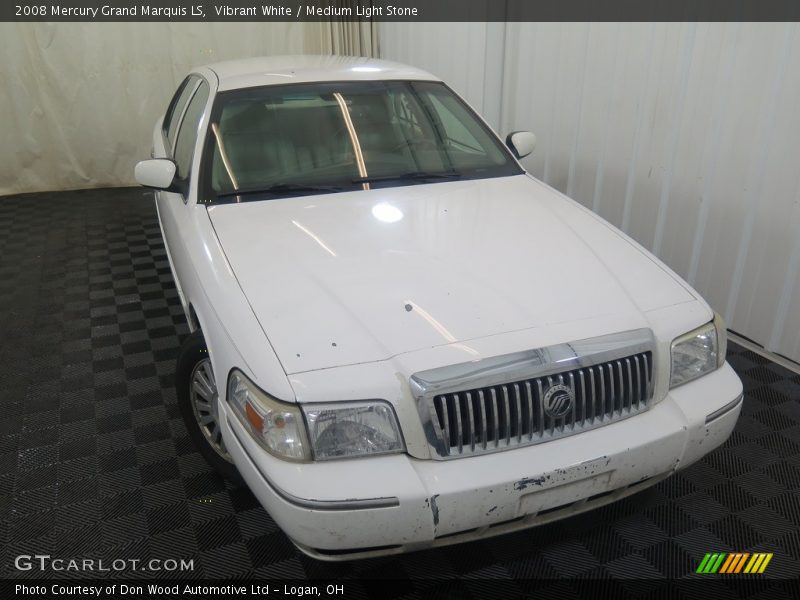 Vibrant White / Medium Light Stone 2008 Mercury Grand Marquis LS