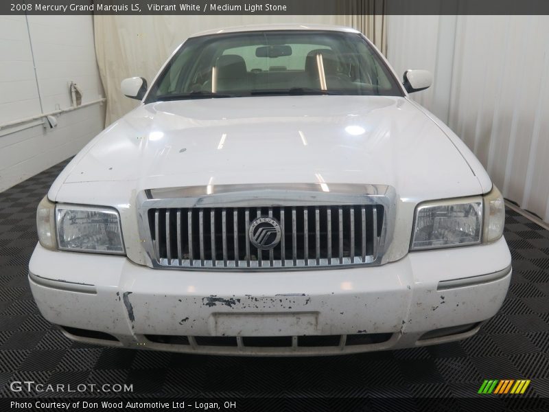 Vibrant White / Medium Light Stone 2008 Mercury Grand Marquis LS