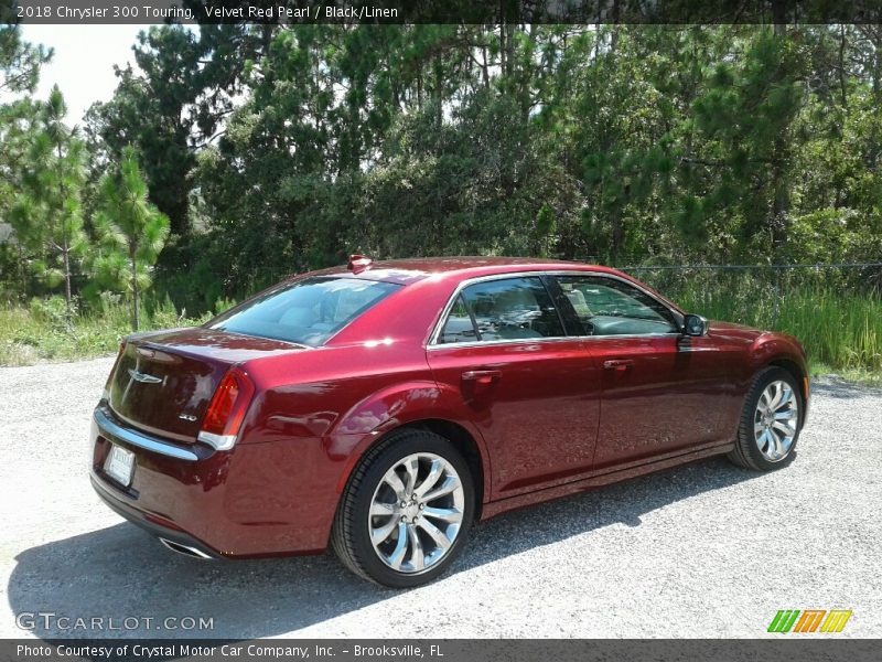 Velvet Red Pearl / Black/Linen 2018 Chrysler 300 Touring