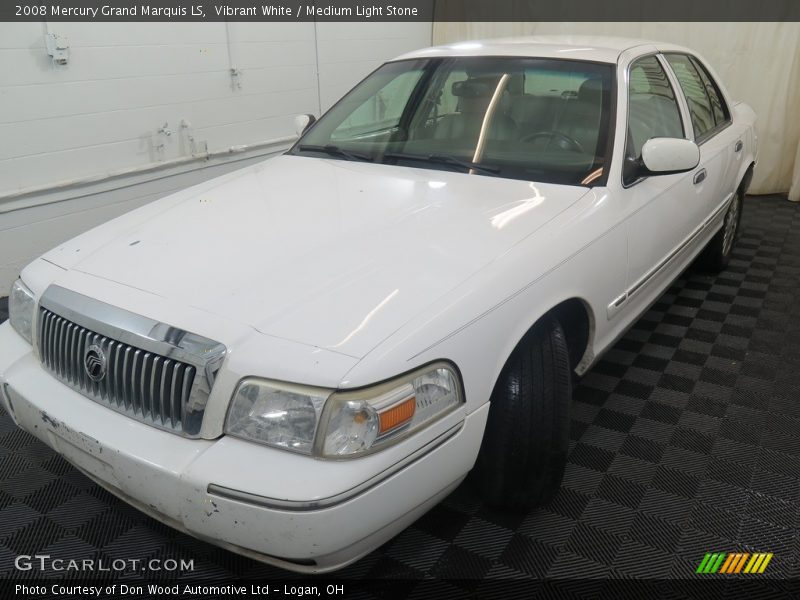 Vibrant White / Medium Light Stone 2008 Mercury Grand Marquis LS