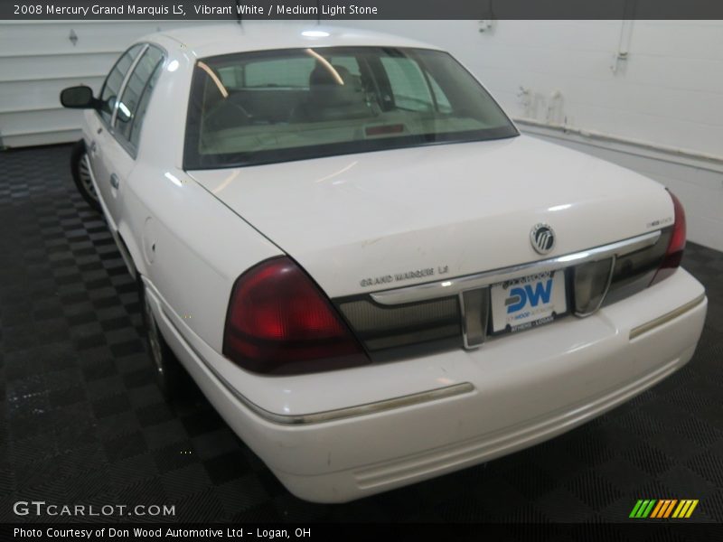 Vibrant White / Medium Light Stone 2008 Mercury Grand Marquis LS