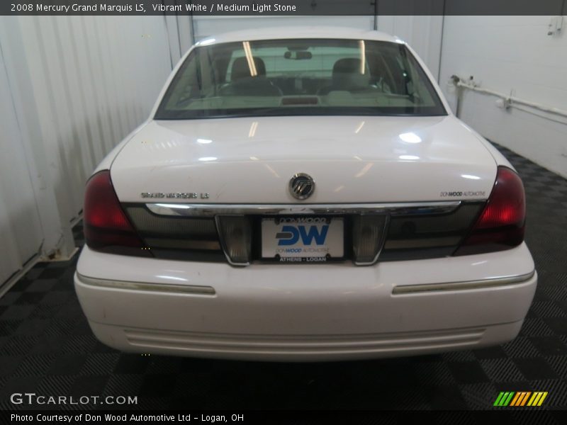 Vibrant White / Medium Light Stone 2008 Mercury Grand Marquis LS