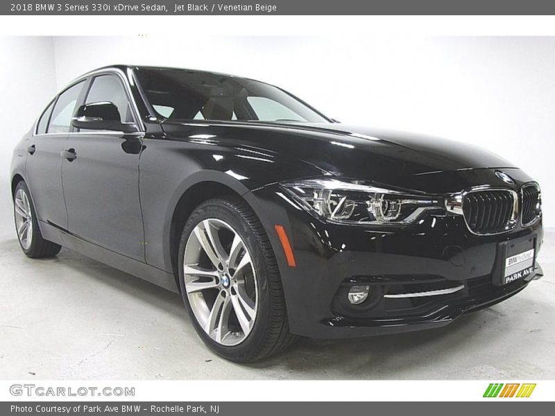 Jet Black / Venetian Beige 2018 BMW 3 Series 330i xDrive Sedan