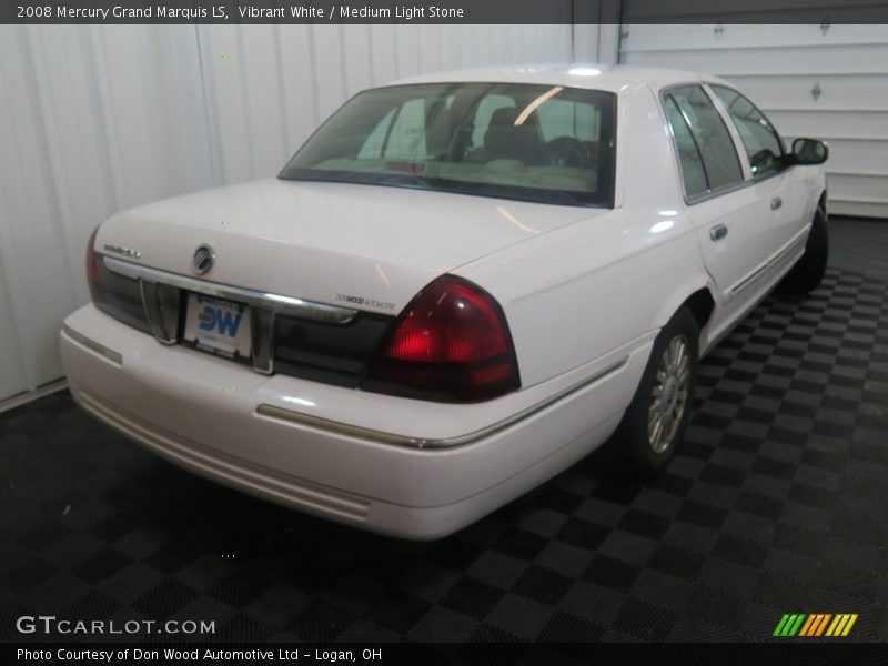 Vibrant White / Medium Light Stone 2008 Mercury Grand Marquis LS
