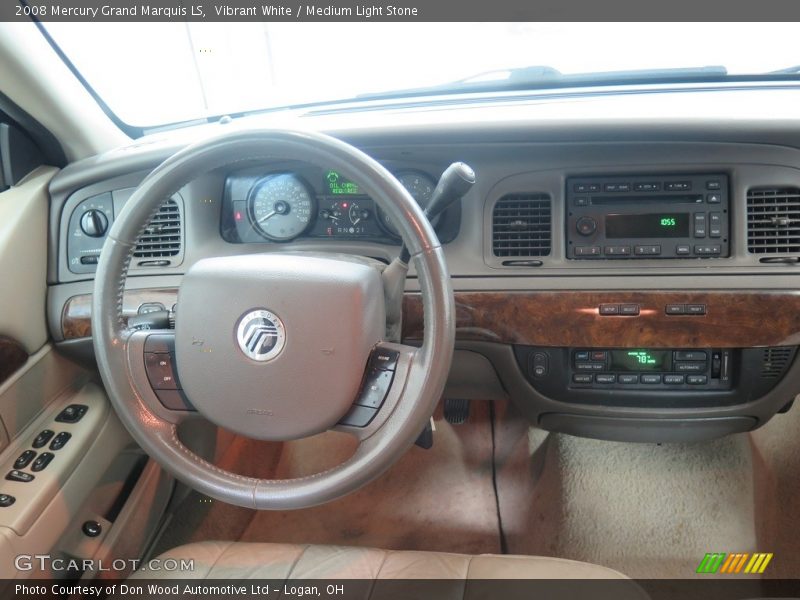 Vibrant White / Medium Light Stone 2008 Mercury Grand Marquis LS