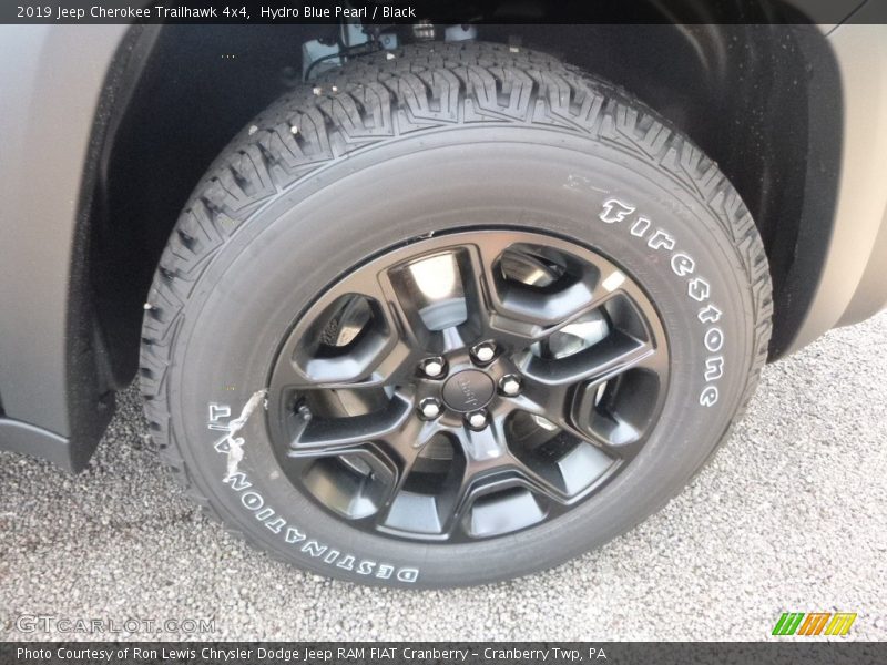 Hydro Blue Pearl / Black 2019 Jeep Cherokee Trailhawk 4x4