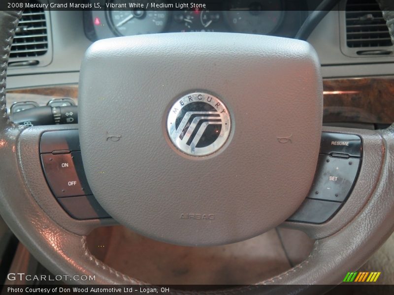 Vibrant White / Medium Light Stone 2008 Mercury Grand Marquis LS
