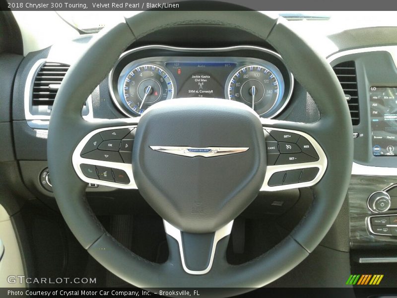 Velvet Red Pearl / Black/Linen 2018 Chrysler 300 Touring