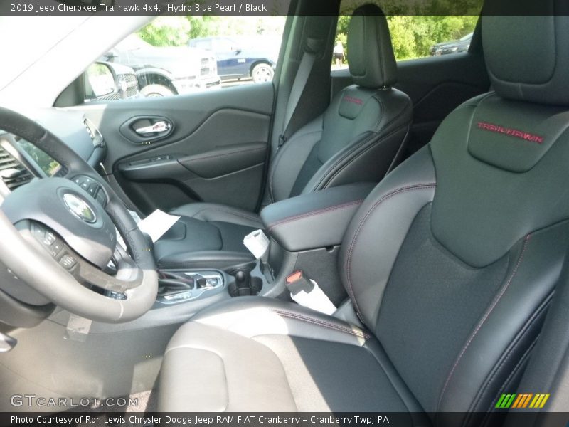 Hydro Blue Pearl / Black 2019 Jeep Cherokee Trailhawk 4x4